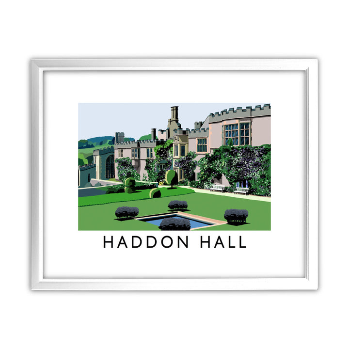 Haddon Hall, Derbyshire 11x14 Framed Print (White)