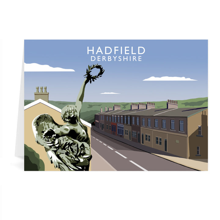Hadfield, Derbyshire Greeting Card 7x5