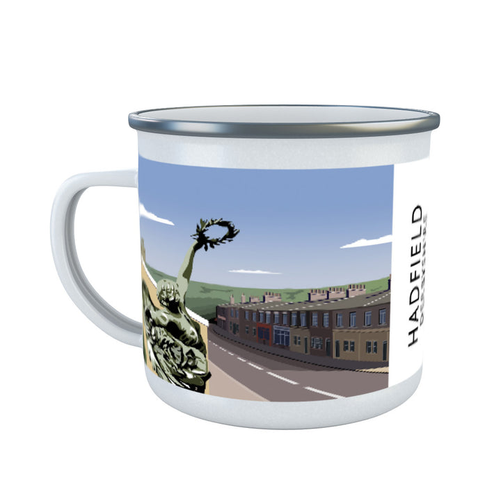 Hadfield, Derbyshire Enamel Mug