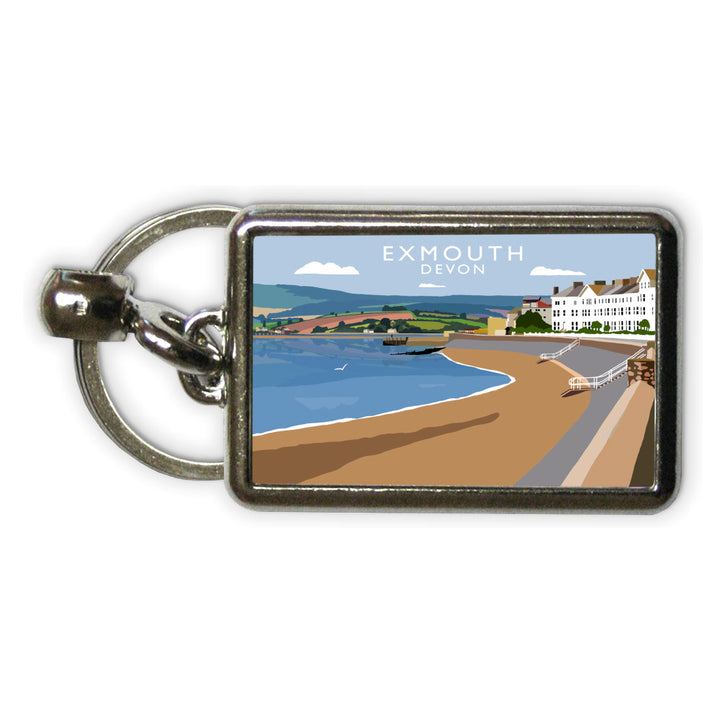 Exemouth, Devon Metal Keyring