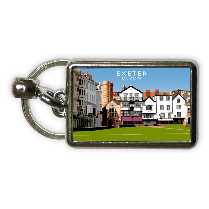 Exeter, Devon Metal Keyring