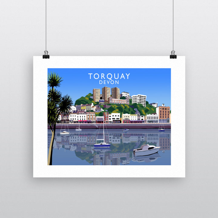 Torquay, Devon 90x120cm Fine Art Print