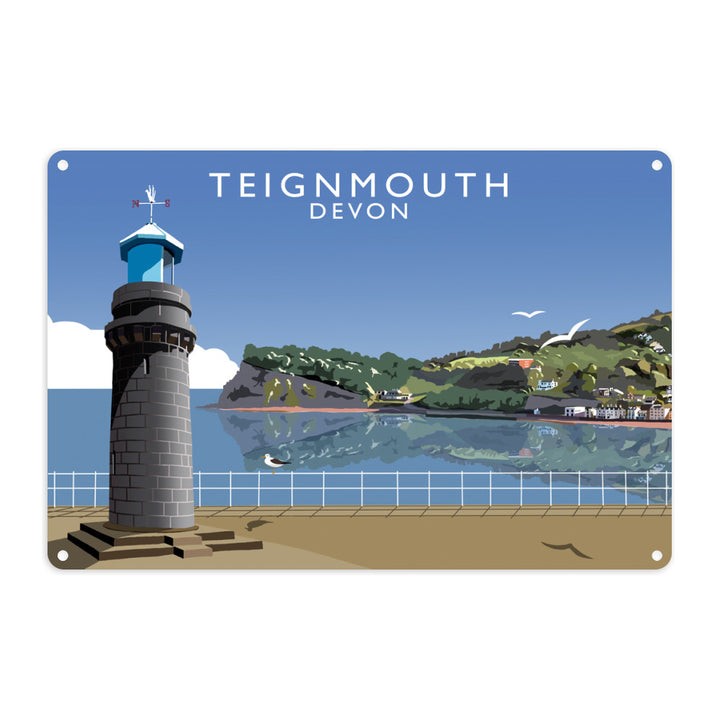 Teignmouth, Devon Metal Sign