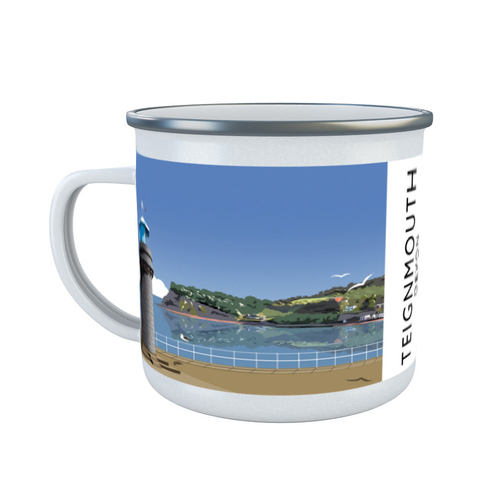 Teignmouth, Devon Enamel Mug