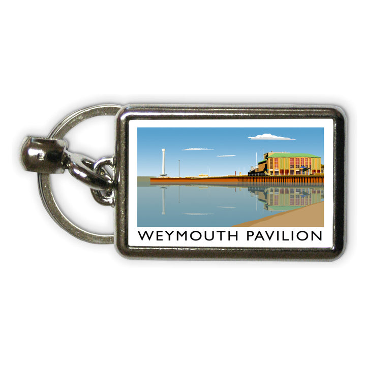 Weymouth Pavilion, Dorset Metal Keyring