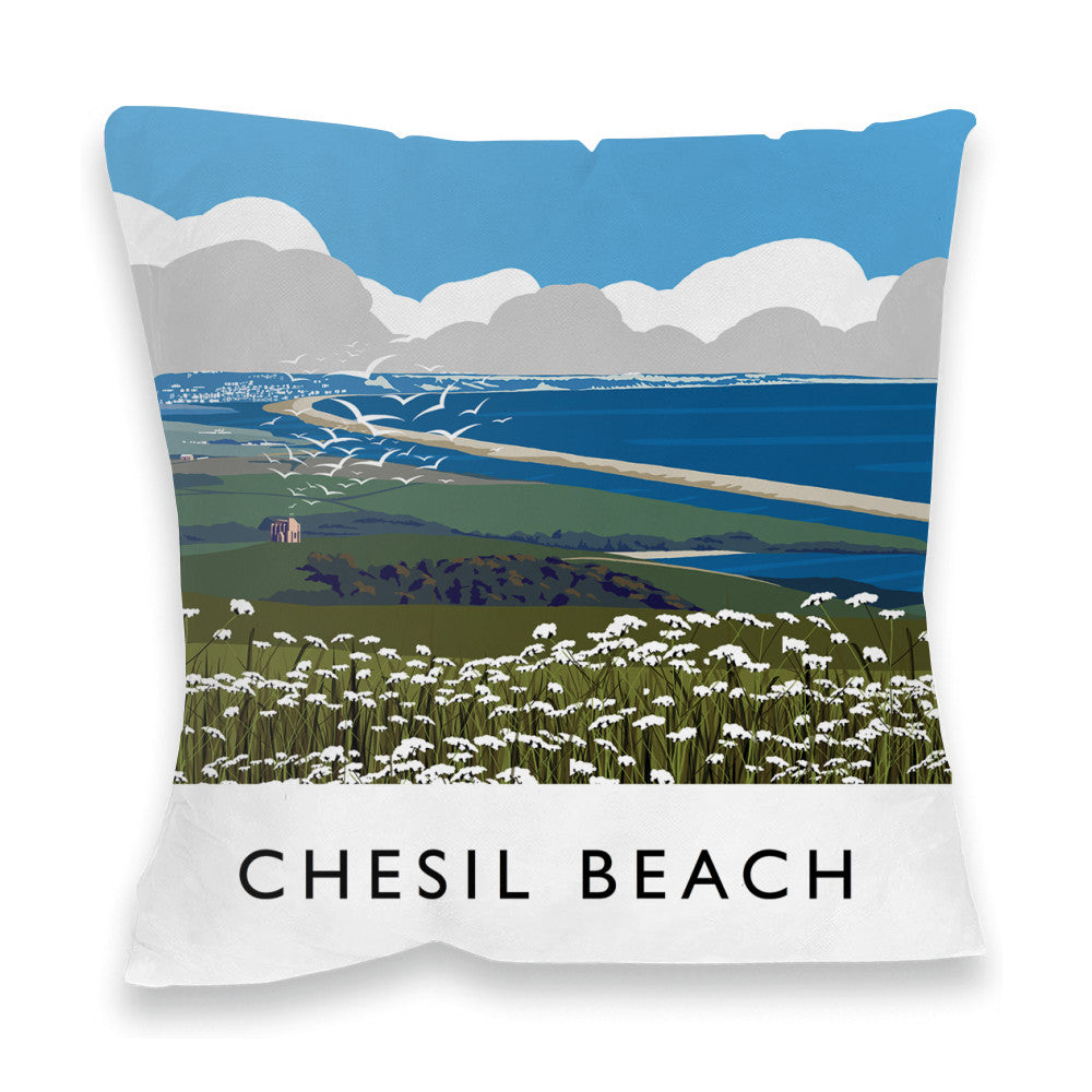Chesil Beach, Dorset Fibre Filled Cushion
