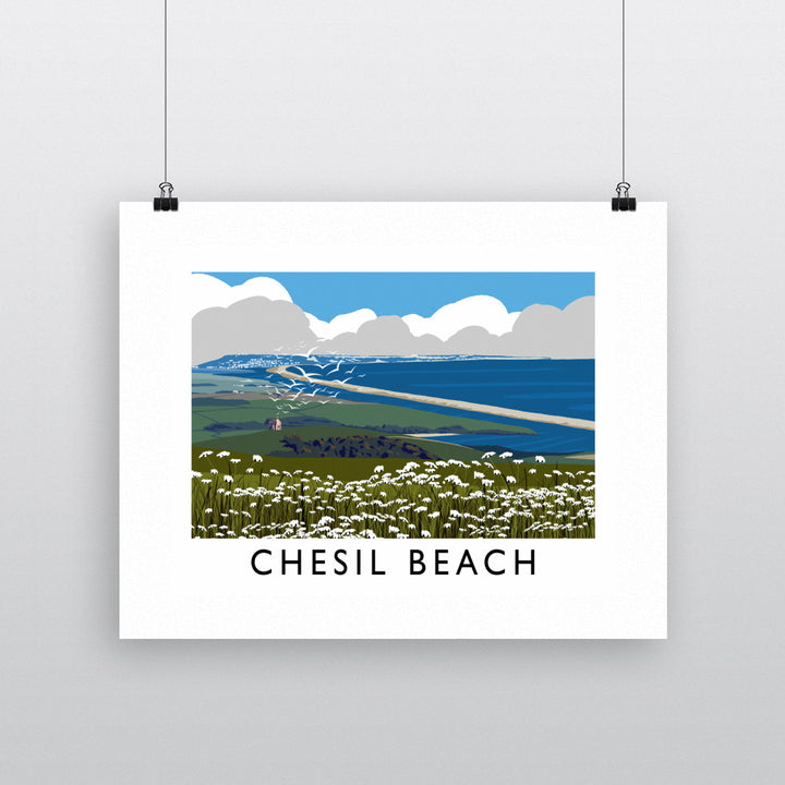 Chesil Beach, Dorset 90x120cm Fine Art Print