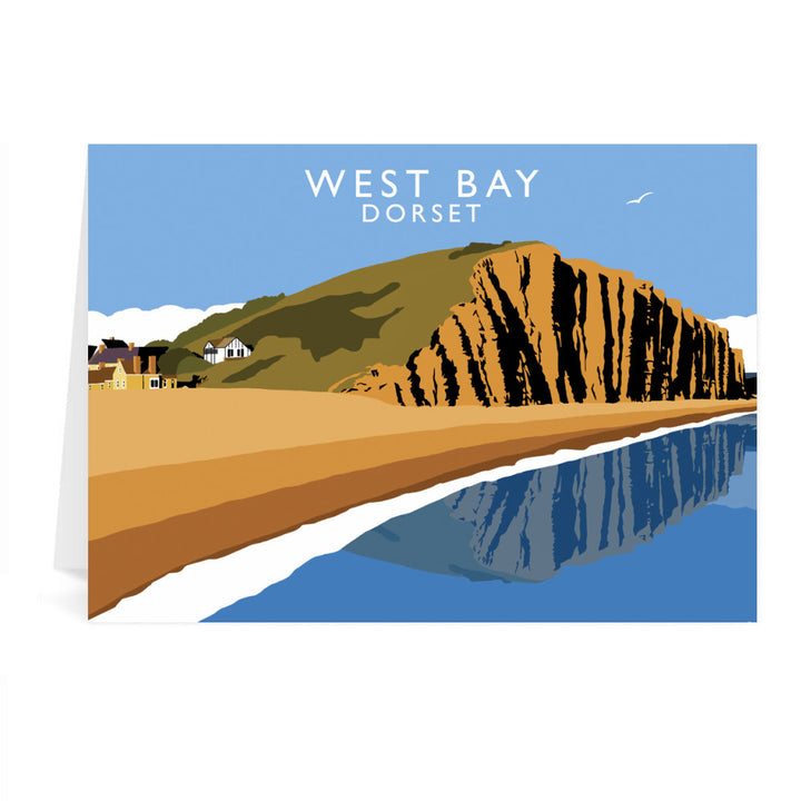 West Bay, Dorset Greeting Card 7x5