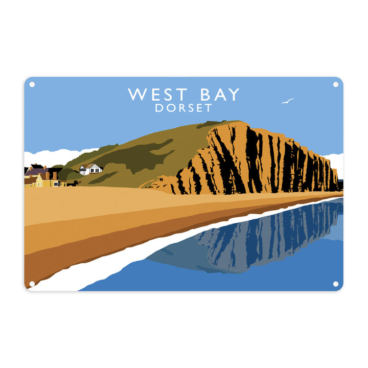 West Bay, Dorset Metal Sign