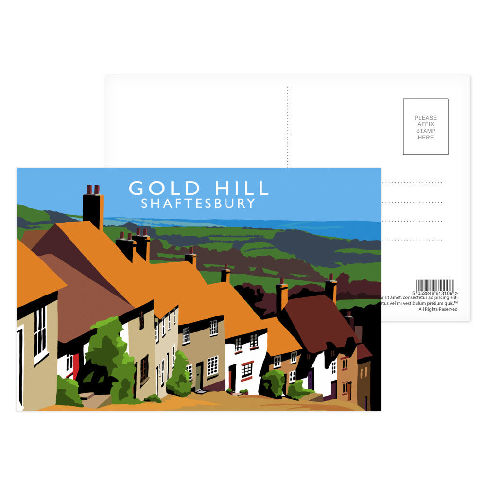 Gold Hill, Shaftesbury, Dorset Postcard Pack