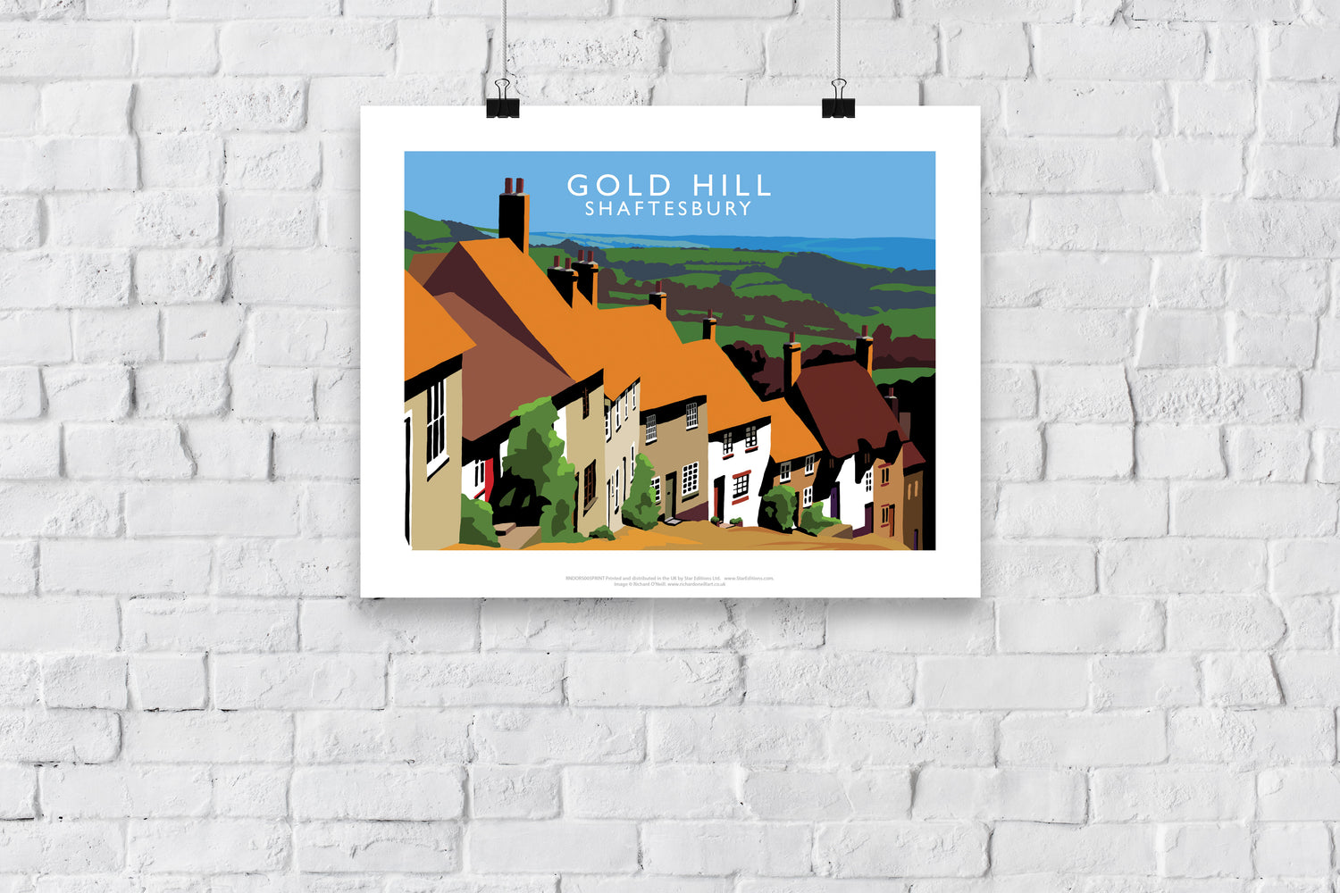 Gold Hill, Shaftesbury, Dorset - Art Print