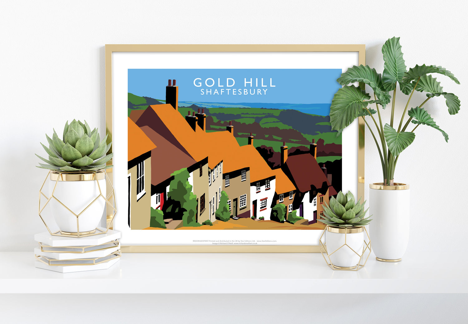 Gold Hill, Shaftesbury, Dorset - Art Print