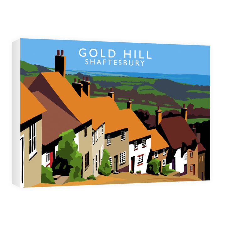 Gold Hill, Shaftesbury, Dorset 60cm x 80cm Canvas