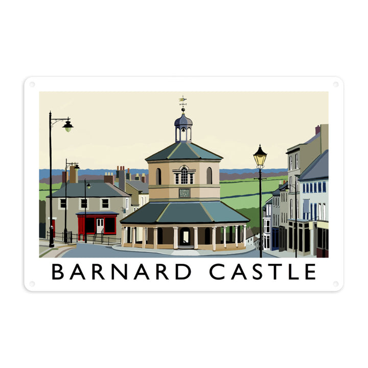 Barnard Castle, Co Durham Metal Sign