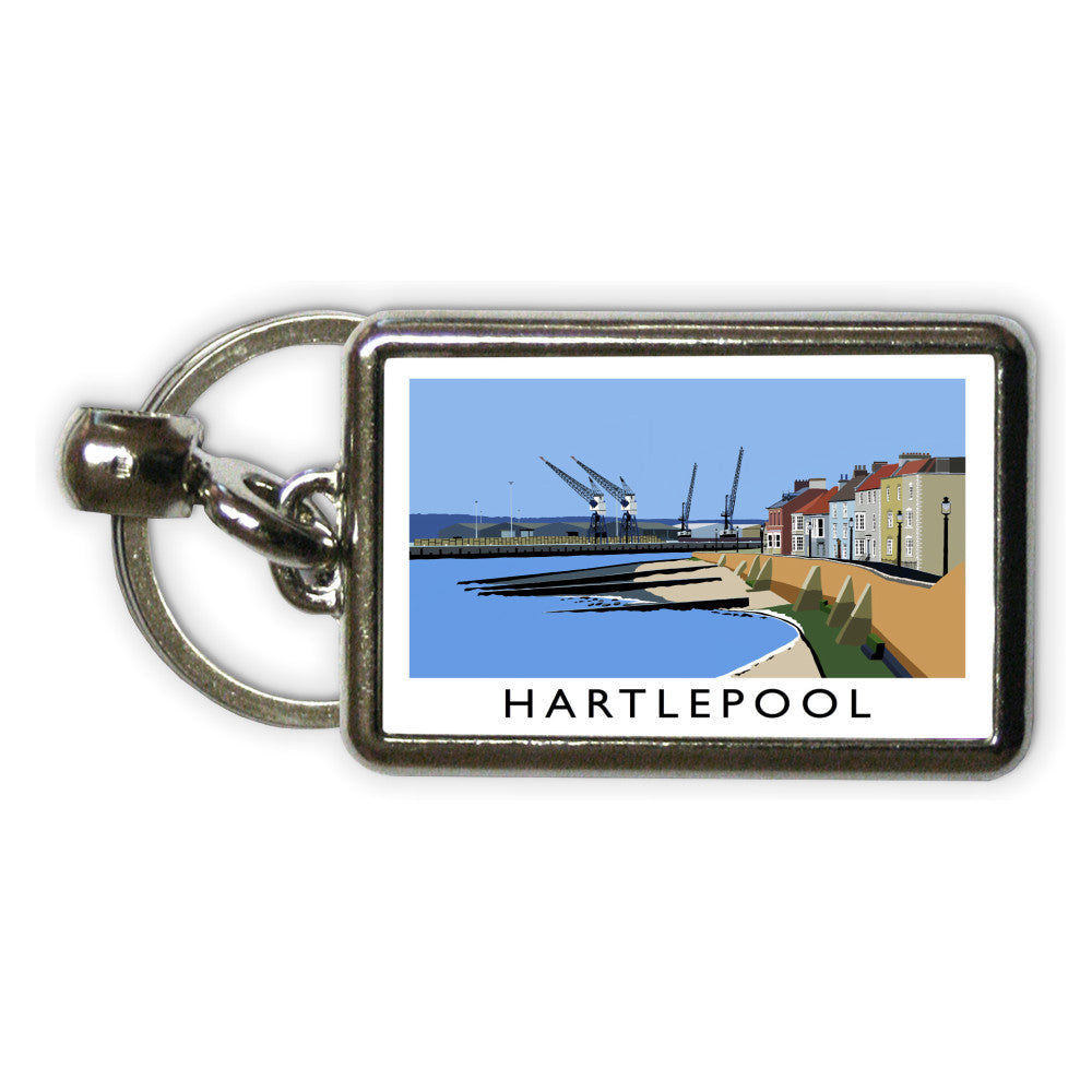 Hartlepool, Co Durham Metal Keyring