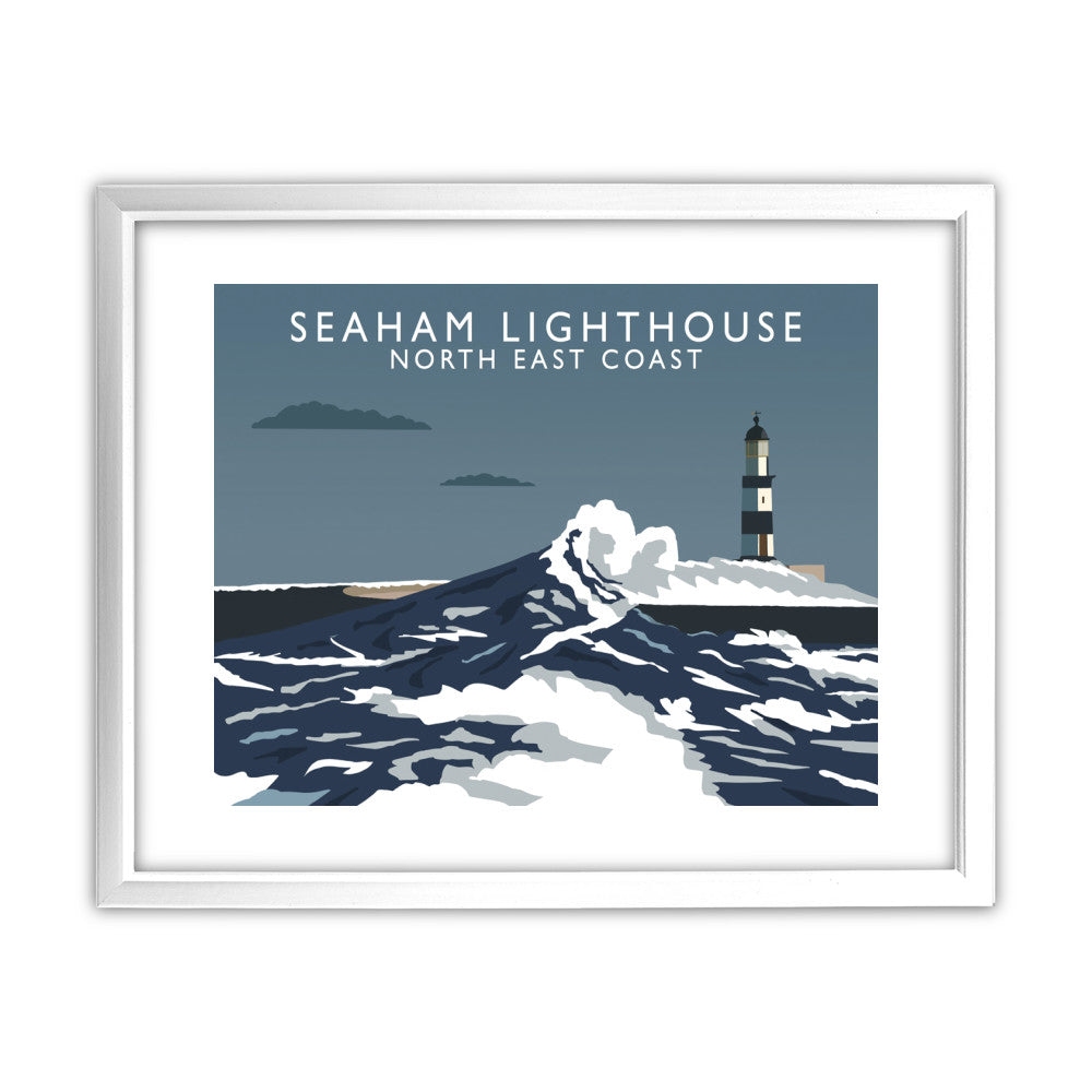 Seaham Lighthouse, North East Coast, County Durham - Art Print