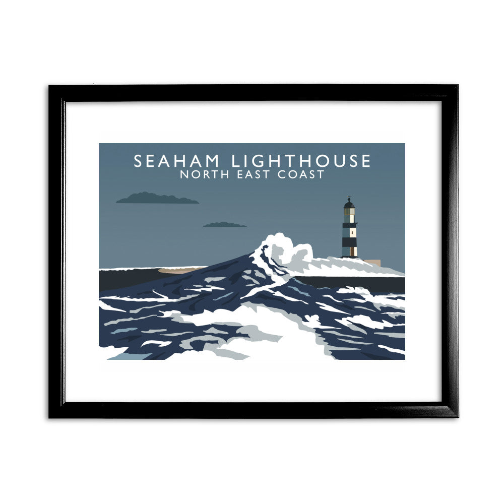 Seaham Lighthouse, North East Coast, County Durham - Art Print