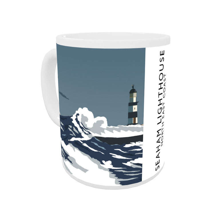 Seaham Lighthouse, North East Coast, County Durham Coloured Insert Mug