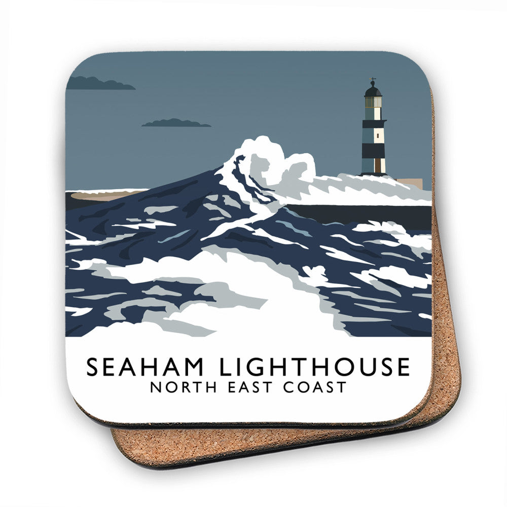 Seaham Lighthouse, North East Coast, County Durham MDF Coaster