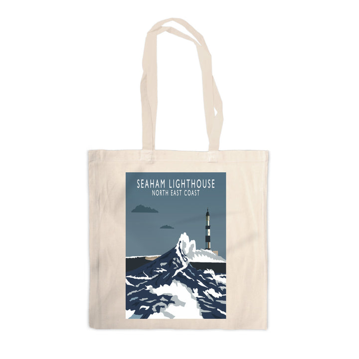 Seaham Lighthouse, North East Coast, County Durham Canvas Tote Bag