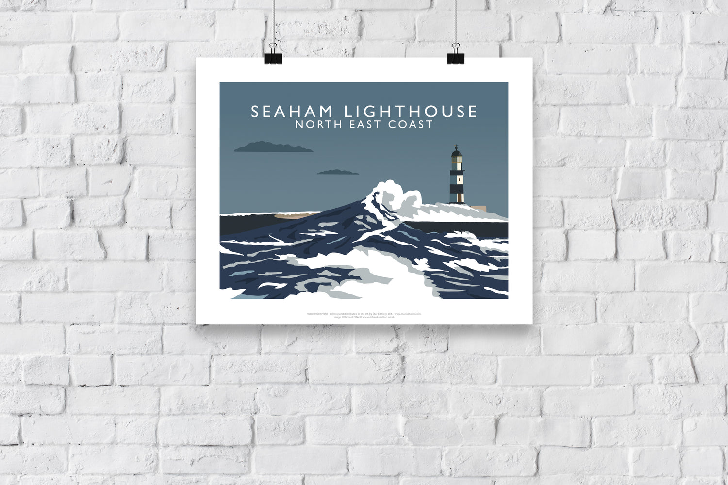Seaham Lighthouse, North East Coast, County Durham - Art Print