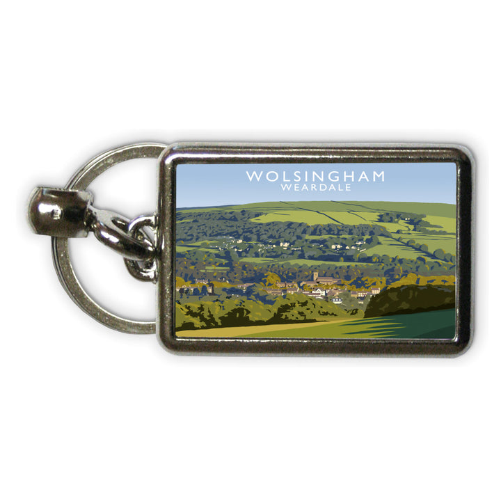 Wolsingham, Weardle, County Durham Metal Keyring