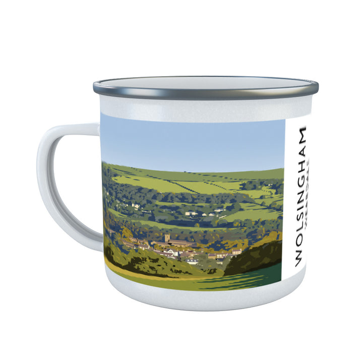 Wolsingham, Weardle, County Durham Enamel Mug