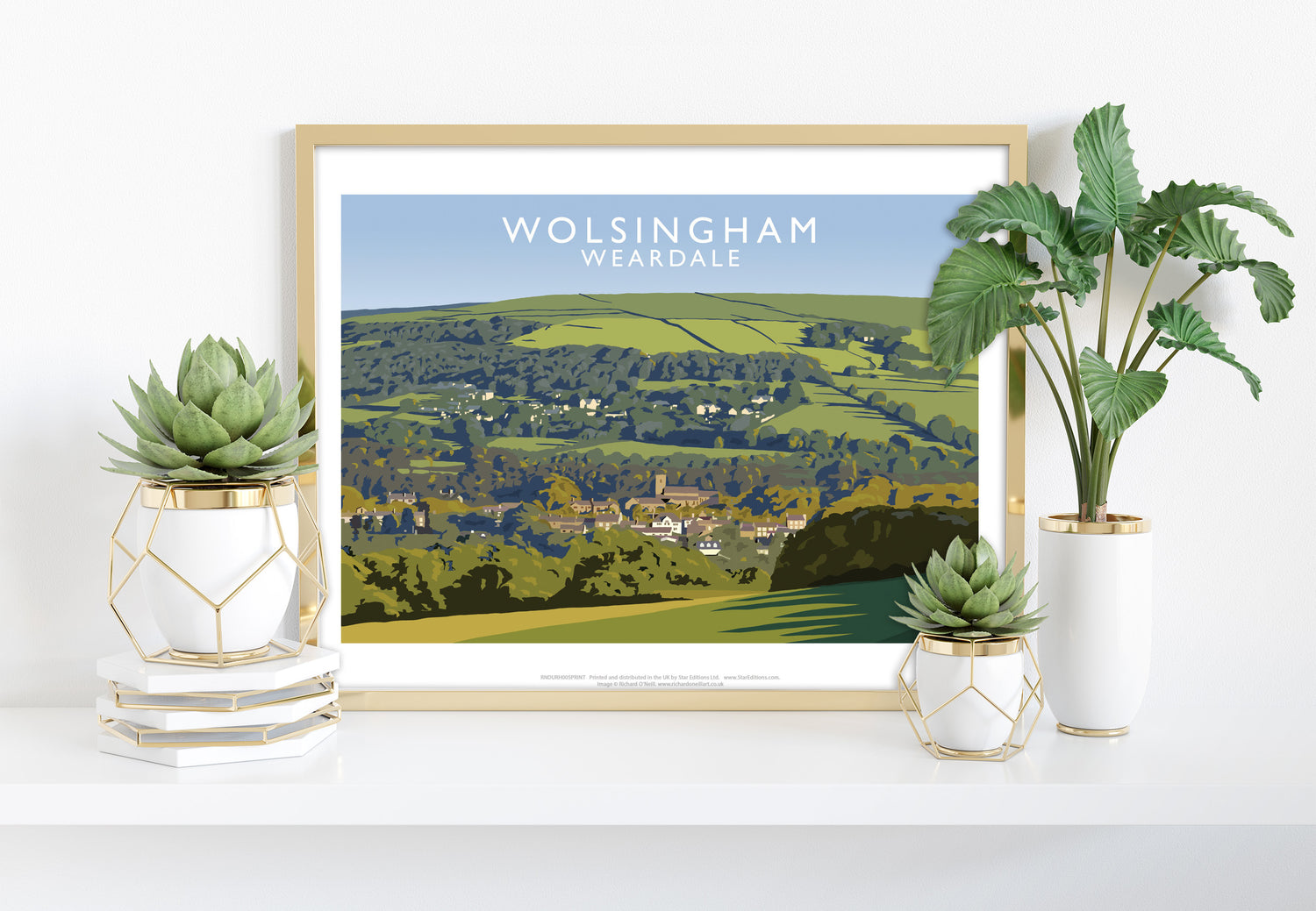 Wolsingham, Weardle, County Durham - Art Print