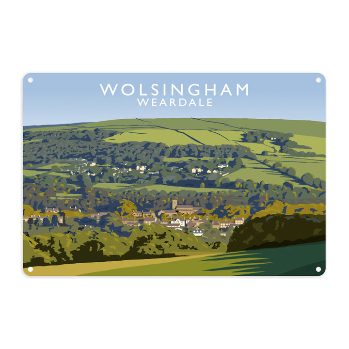 Wolsingham, Weardle, County Durham Metal Sign