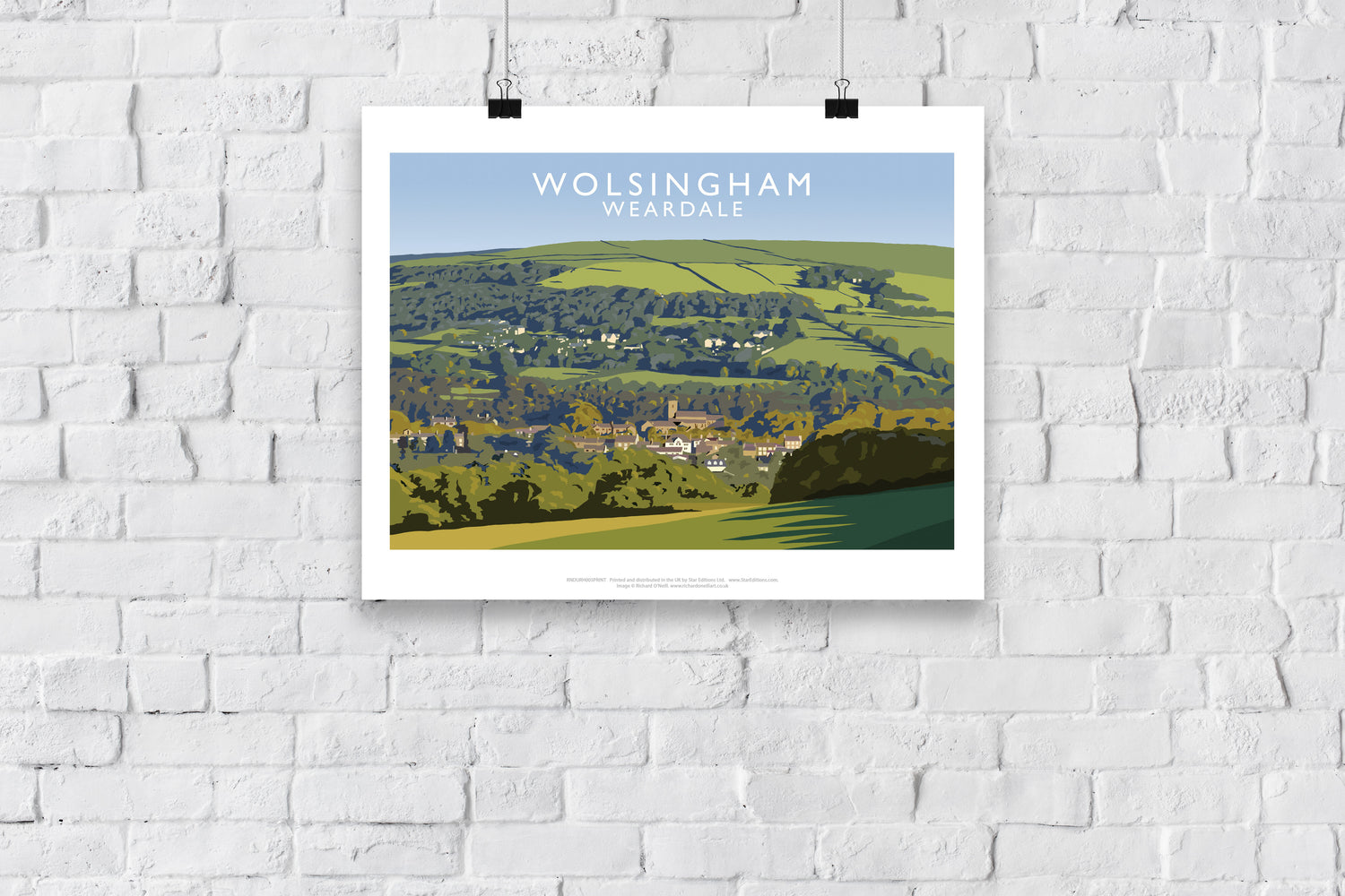 Wolsingham, Weardle, County Durham - Art Print