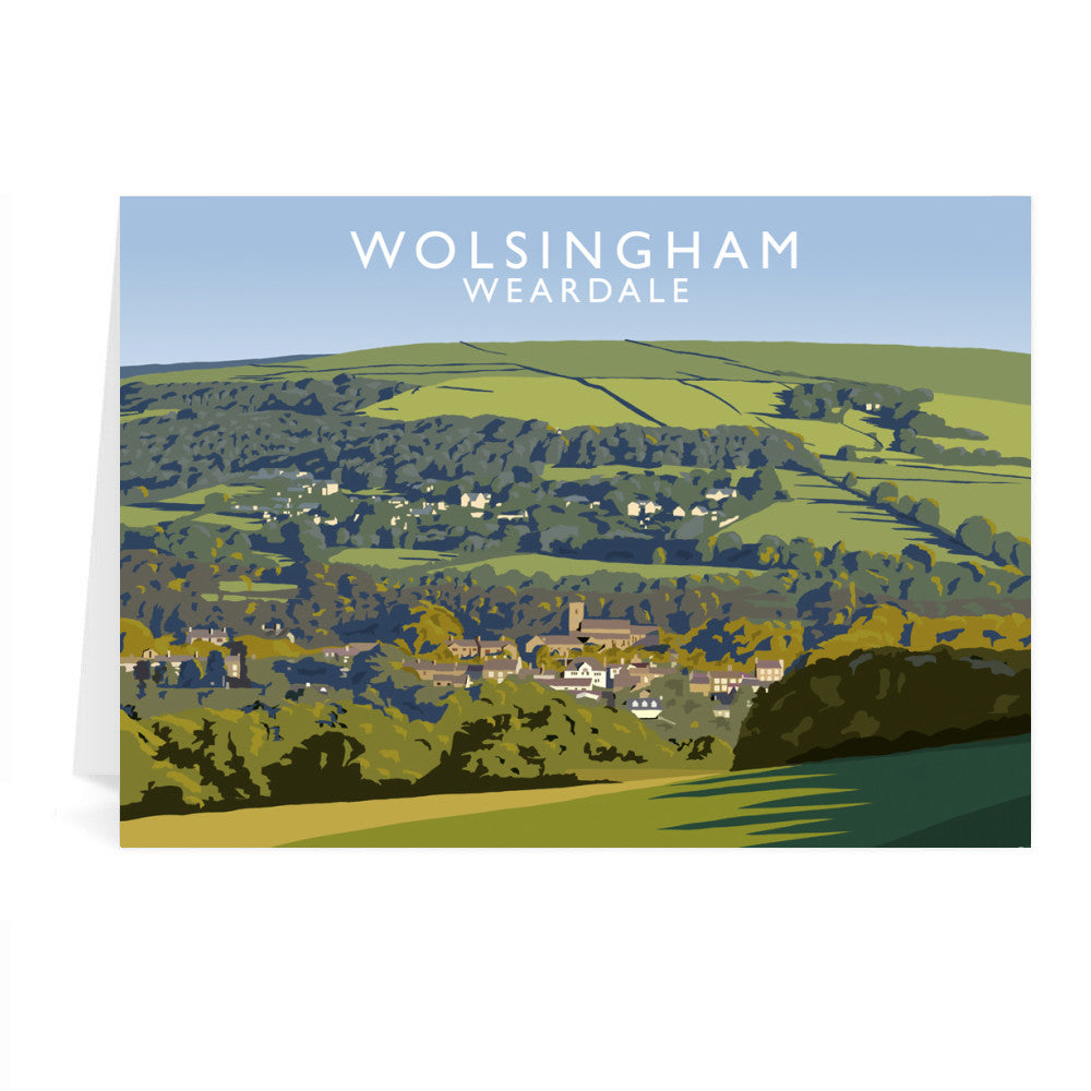 Wolsingham, Weardle, County Durham Greeting Card 7x5