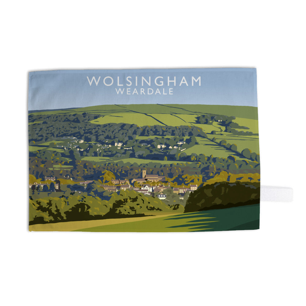 Wolsingham, Weardle, County Durham Tea Towel