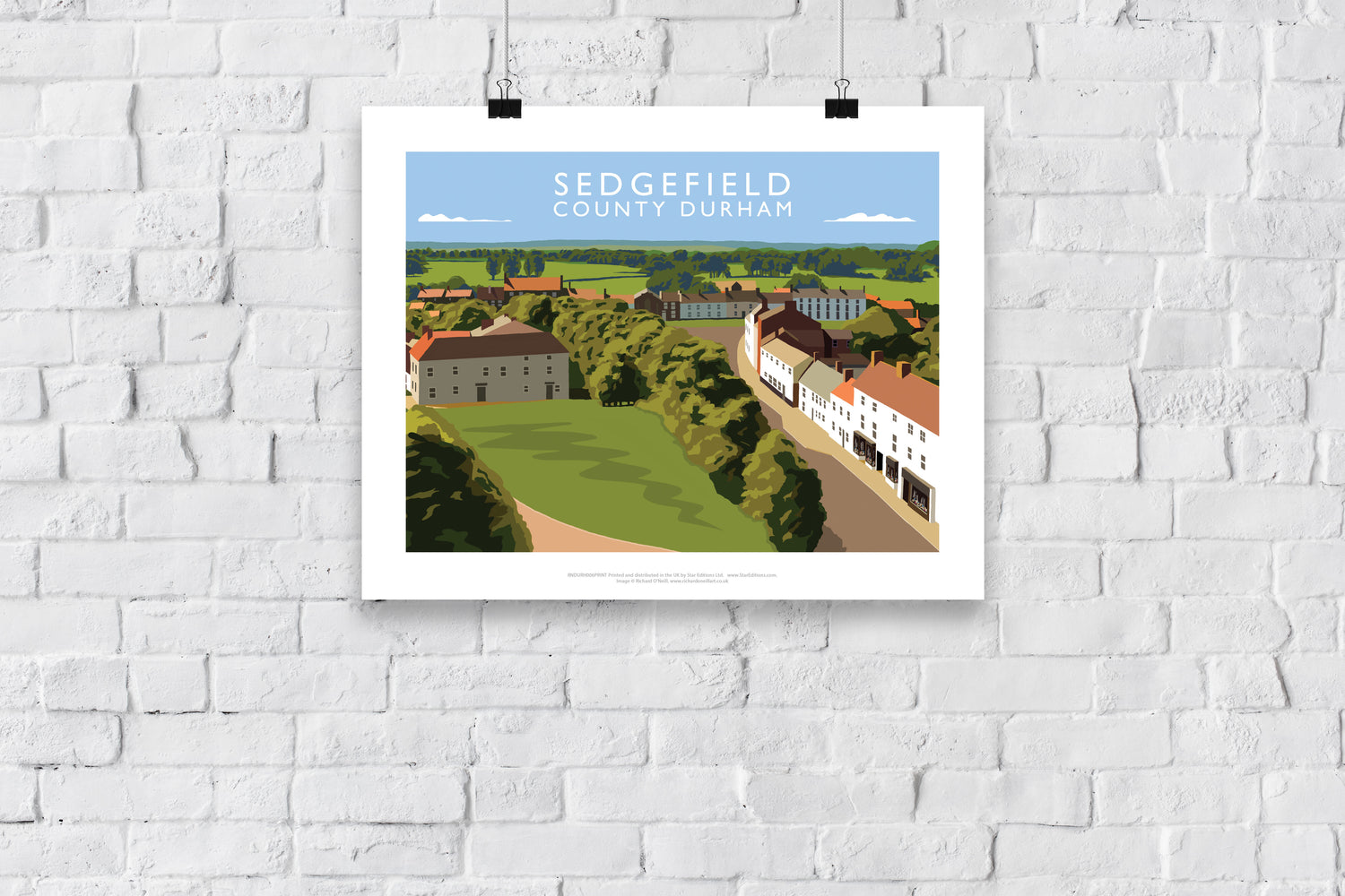 Sedgefield, County Durham - Art Print