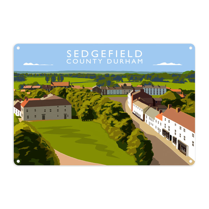 Sedgefield, County Durham Metal Sign