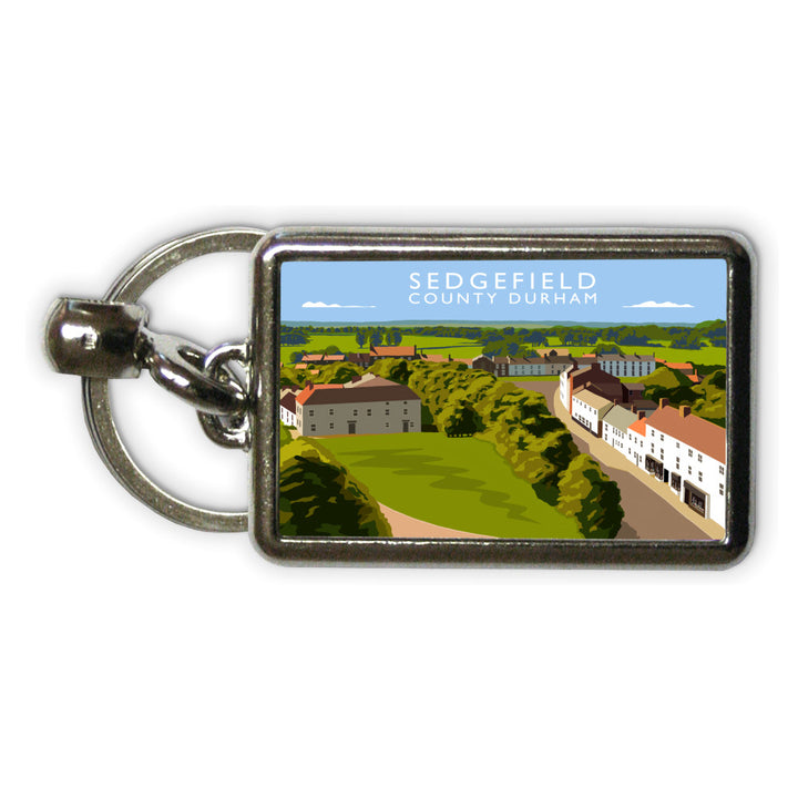 Sedgefield, County Durham Metal Keyring