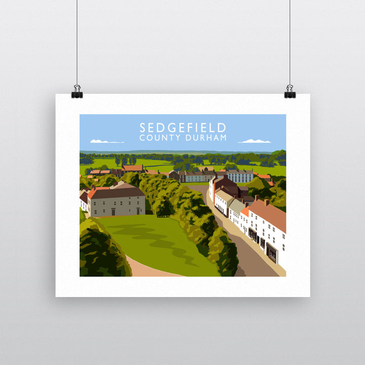 Sedgefield, County Durham 90x120cm Fine Art Print