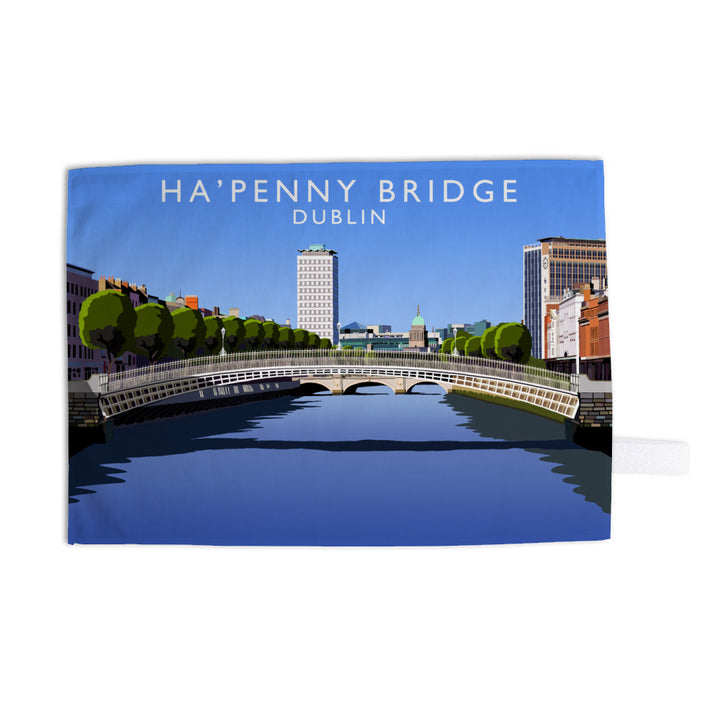 Ha'penny Bridge, Dublin, Ireland Tea Towel