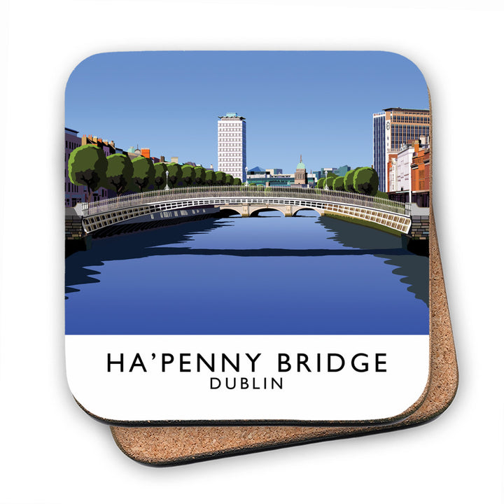 Ha'penny Bridge, Dublin, Ireland MDF Coaster