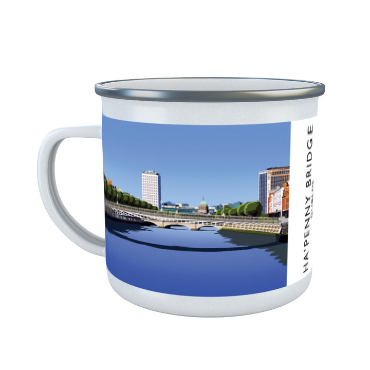 Ha'penny Bridge, Dublin, Ireland Enamel Mug