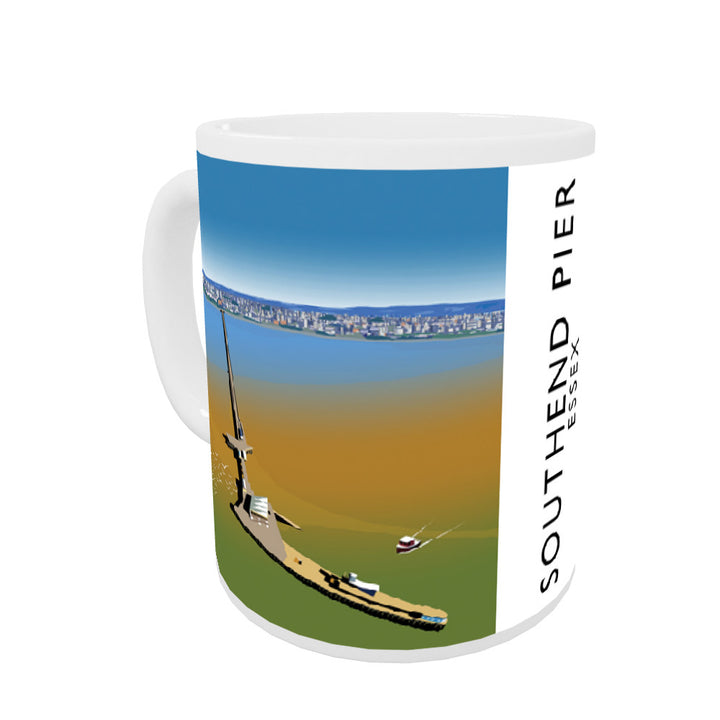 Southend Pier, Essex Coloured Insert Mug