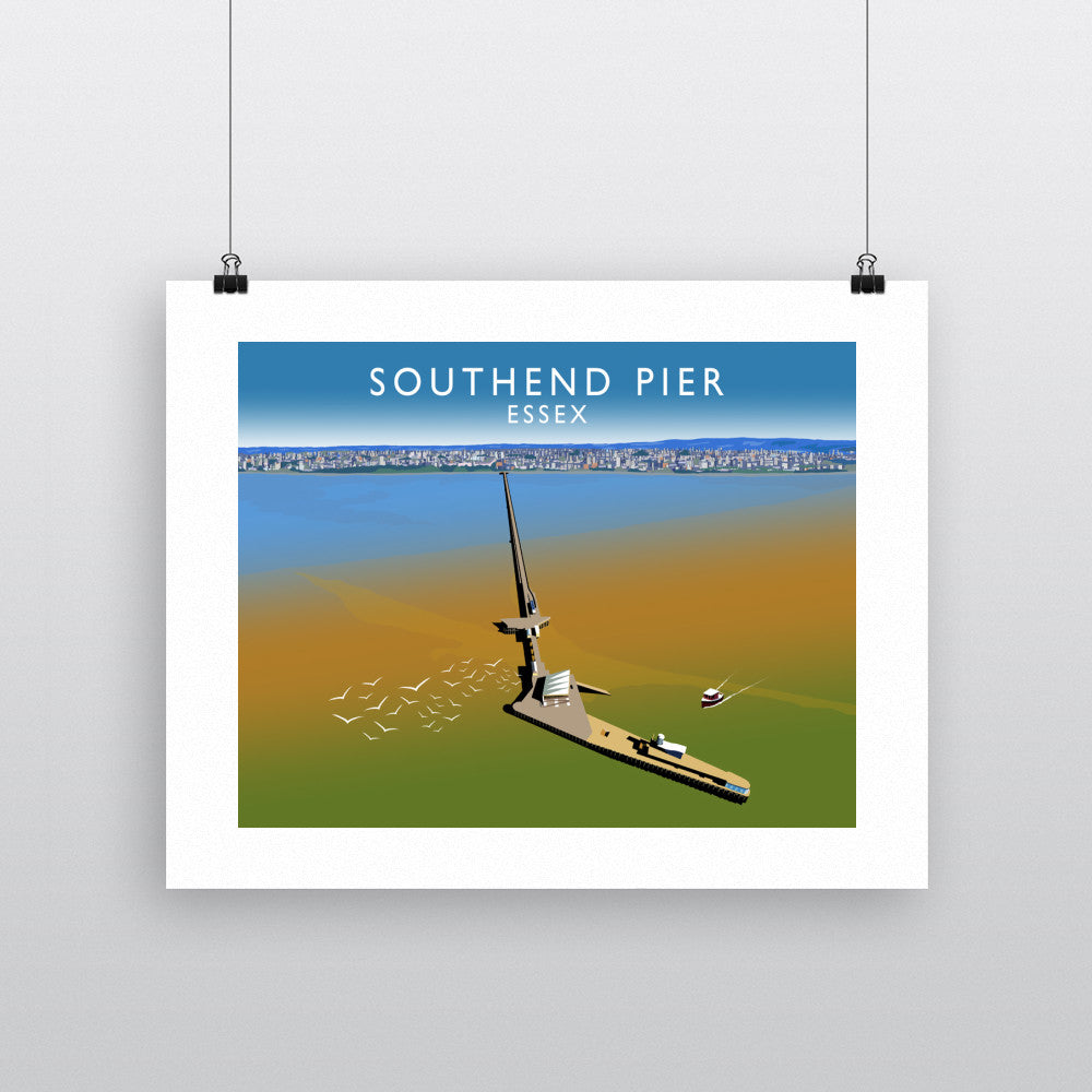 Southend Pier, Essex 90x120cm Fine Art Print