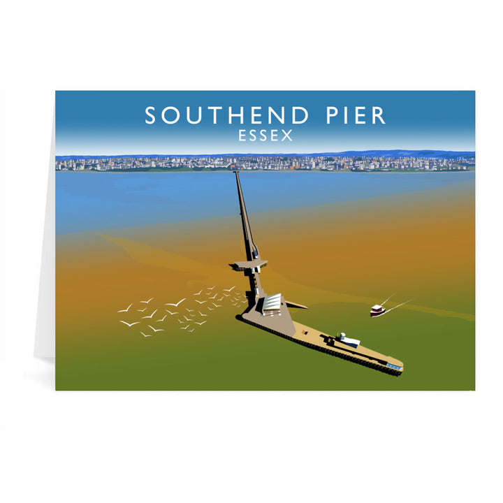 Southend Pier, Essex Greeting Card 7x5