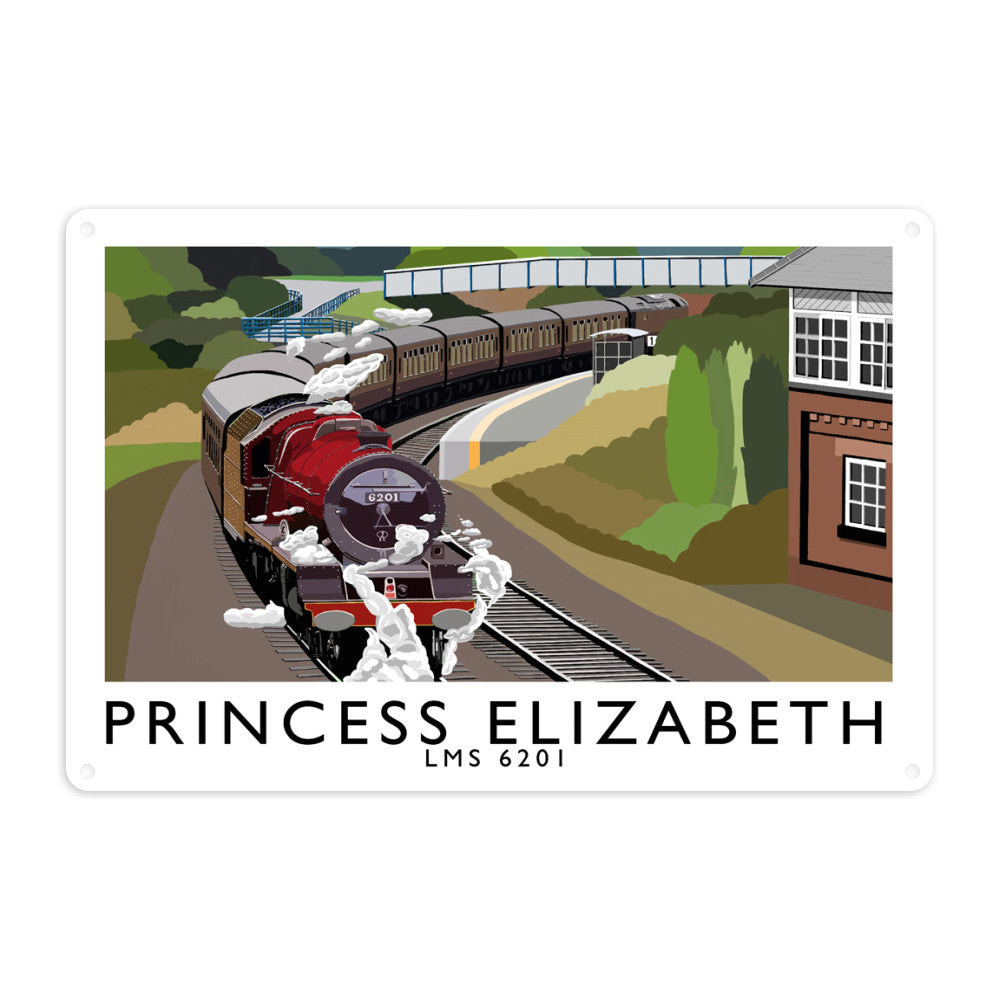 The Princess Elizabeth Metal Sign