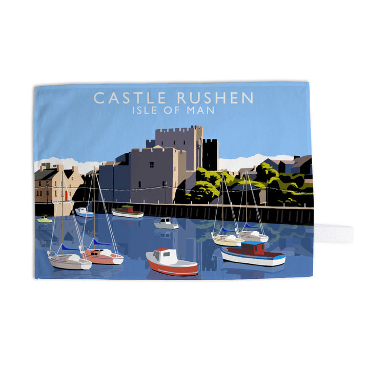 Castle Rushen, Isle of Man Tea Towel