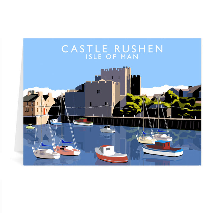 Castle Rushen, Isle of Man Greeting Card 7x5