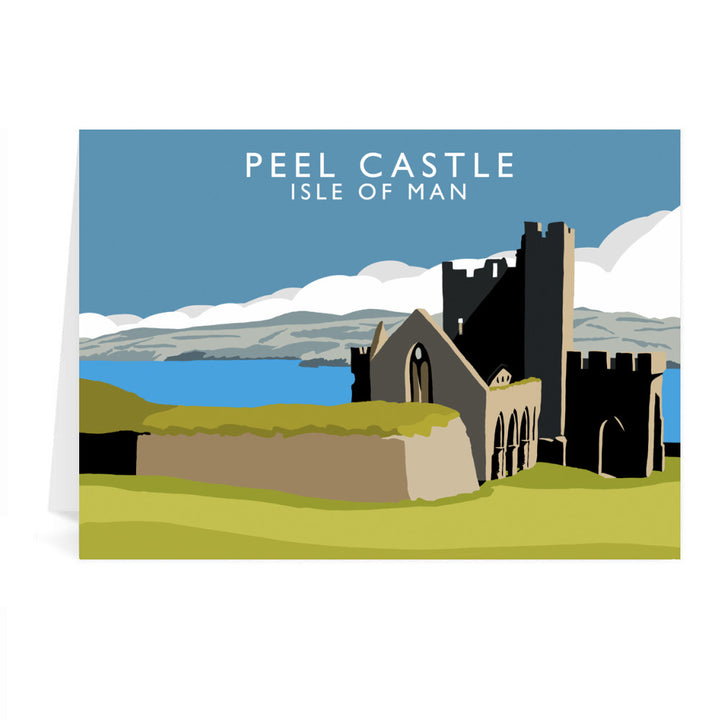 Peel Castle, Isle of Man Greeting Card 7x5