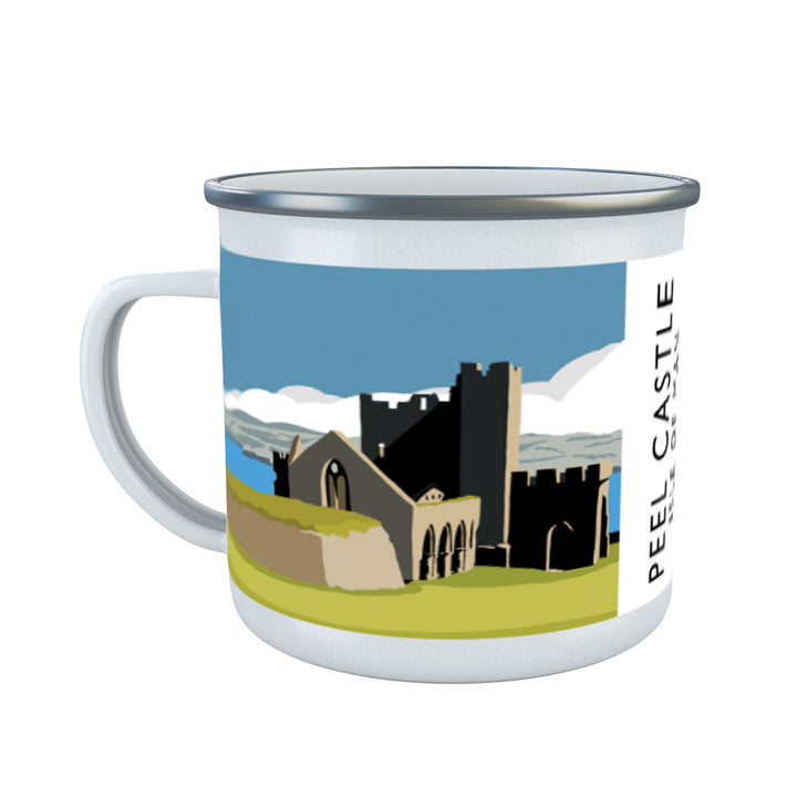 Peel Castle, Isle of Man Enamel Mug