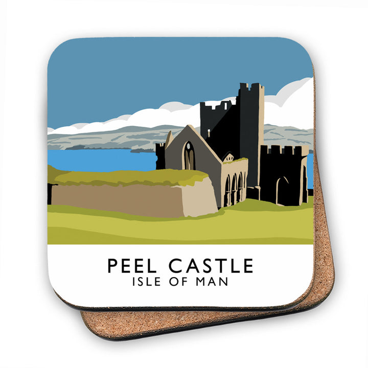 Peel Castle, Isle of Man MDF Coaster