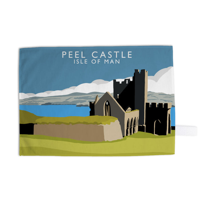 Peel Castle, Isle of Man Tea Towel