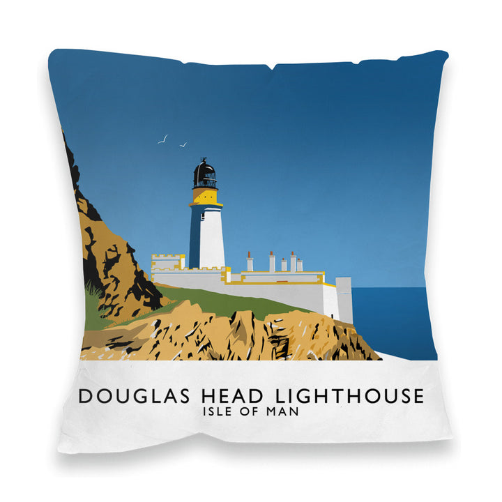 Douglas Head Lighthouse, Isle of Man Fibre Filled Cushion